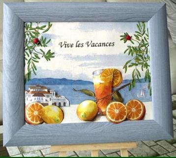 Sous les pins parasols et les mimosas